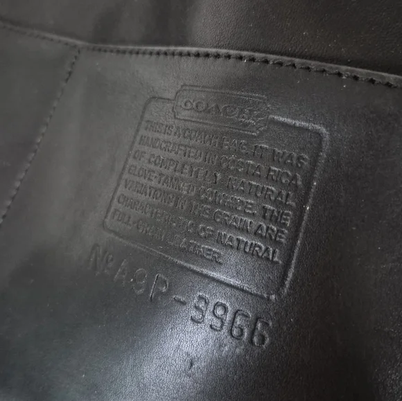 Coach Legacy Bag 9966 Nickel Hardware Vintage Black Leather Shoulder Bag - Picture 9 of 16